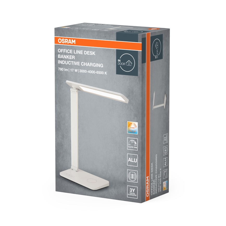 Osram - LED regulējama galda lampa OFFICE LINE LED/17W/230V 3000/4000/6500K balta