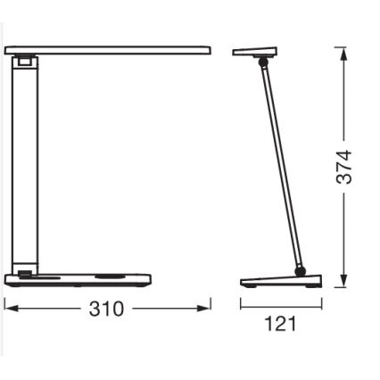Osram - LED regulējama galda lampa OFFICE LINE LED/17W/230V 3000/4000/6500K balta