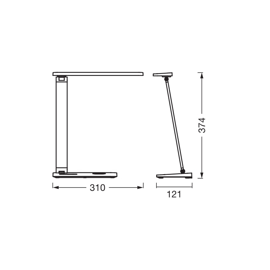 Osram - LED spilgtuma regulējamā galda lampa OFFICE LINE LED/7W/230V 3000/4000/6500K balta
