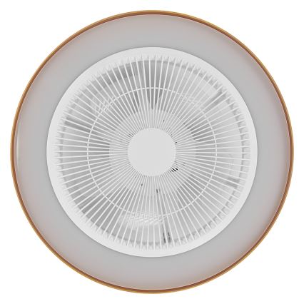 Osram - LED aptumšojams griestu gaismeklis ar ventilatoru CEILING FAN LED/49W/230V 2700-6500K balta/zelta + tālvadība