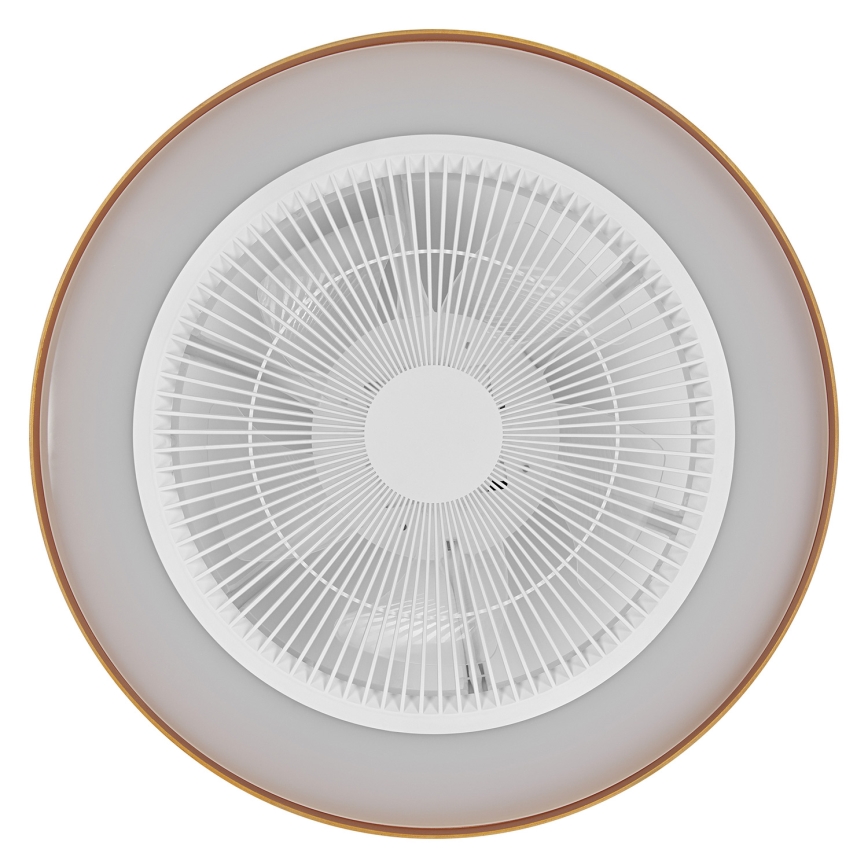 Osram - LED aptumšojams griestu gaismeklis ar ventilatoru CEILING FAN LED/49W/230V 2700-6500K balta/zelta + tālvadība