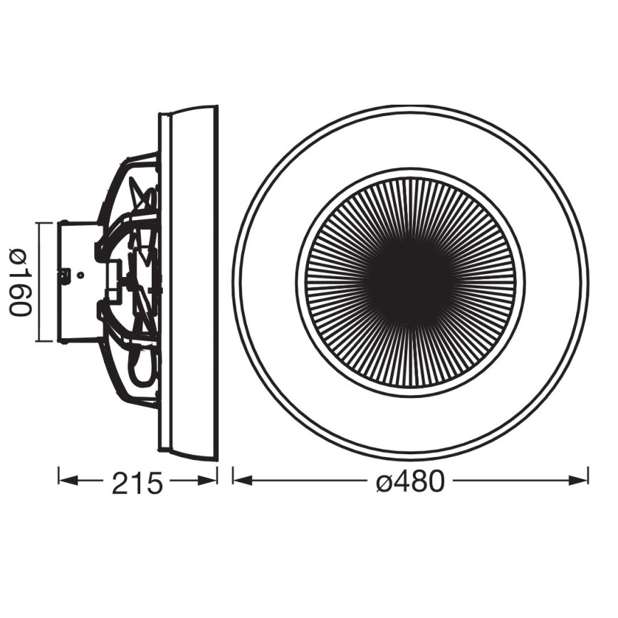 Osram - LED aptumšojams griestu gaismeklis ar ventilatoru CEILING FAN LED/49W/230V 2700-6500K balta/zelta + tālvadība