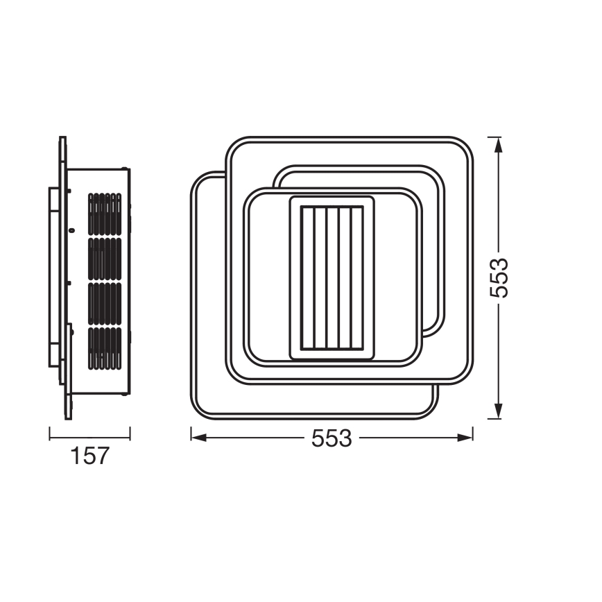 Osram - LED dimējama griestu lampa ar ventilatoru CEILING FAN LED/55W/230V 3000-6500K balta + tālvadība