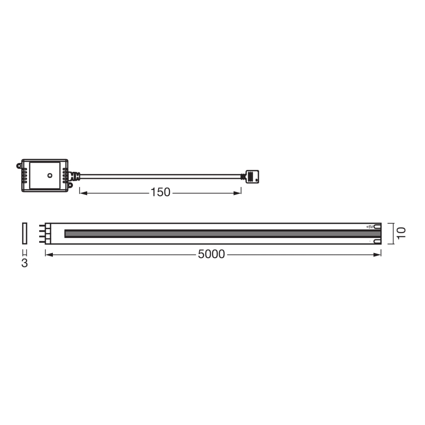 Osram - Regulējama LED lente SMART+ COB 5m LED/18W/230V 2700-6500K Wi-Fi