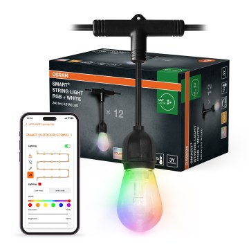 Osram - Regulējama RGB LED āra virtene SMART+ STRING 12xLED/230V 7,47m IP44 Wi-Fi