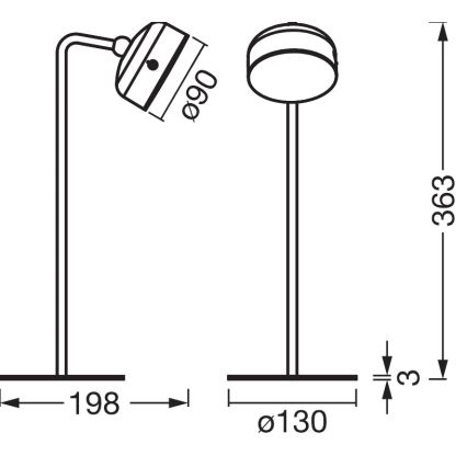 Osram - Regulējama uzlādējama LED galda lampa 3 vienā DECOR HELPER LED/1,8W/5V balta