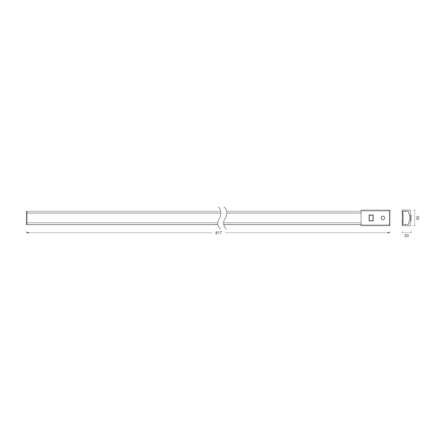 Osram - LED Regulējams gaismeklis montēšanai zem skapja ar kustības sensoru BATTEN LED/11W/230V 2700/4000/6500K 81,7 cm balts