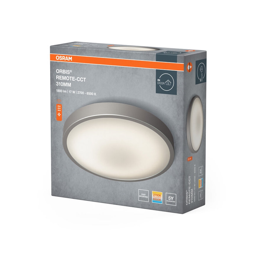 Osram - LED aptumšojams griestu gaismeklis ORBIS LED/17W/230V 2700-6500 K Ø 31 cm + tālvadības pults