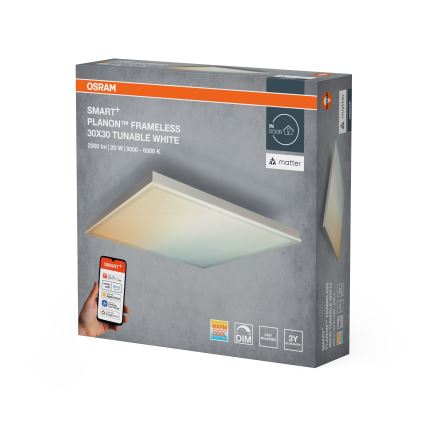 Osram - LED regulējams griestu gaismeklis SMART+ FRAMELESS LED/20W/230V 3000-6500K 30x30 cm Wi-Fi