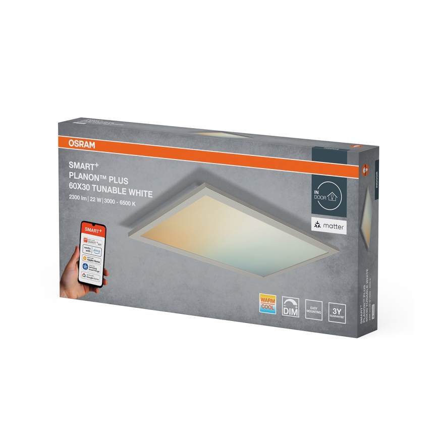 Osram - LED aptumšojams griestu gaismeklis SMART+ PLANON LED/22W/230V 60x30 cm 3000-6500K Wi-Fi