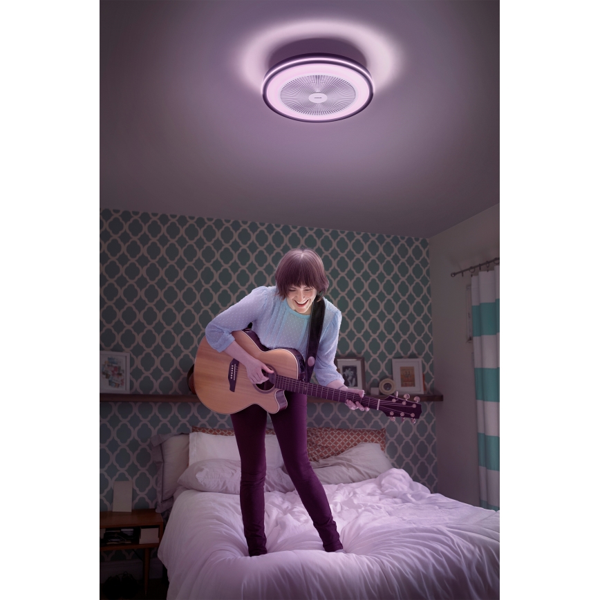 Osram - Aptumšojams LED griestu gaismeklis ar ventilatoru MURLAN LED/26W/230V 3000-6500K + tālvadība