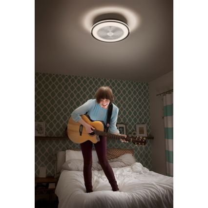 Osram - Aptumšojams LED griestu gaismeklis ar ventilatoru MURLAN LED/26W/230V 3000-6500K + tālvadība