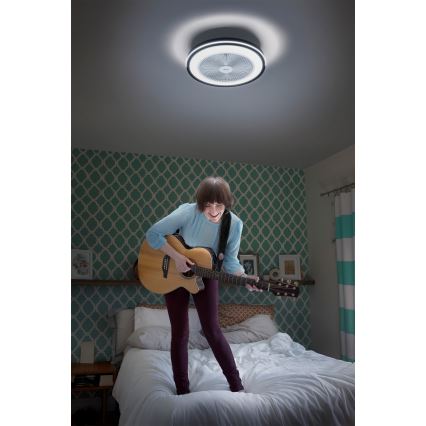 Osram - Aptumšojams LED griestu gaismeklis ar ventilatoru MURLAN LED/26W/230V 3000-6500K + tālvadība