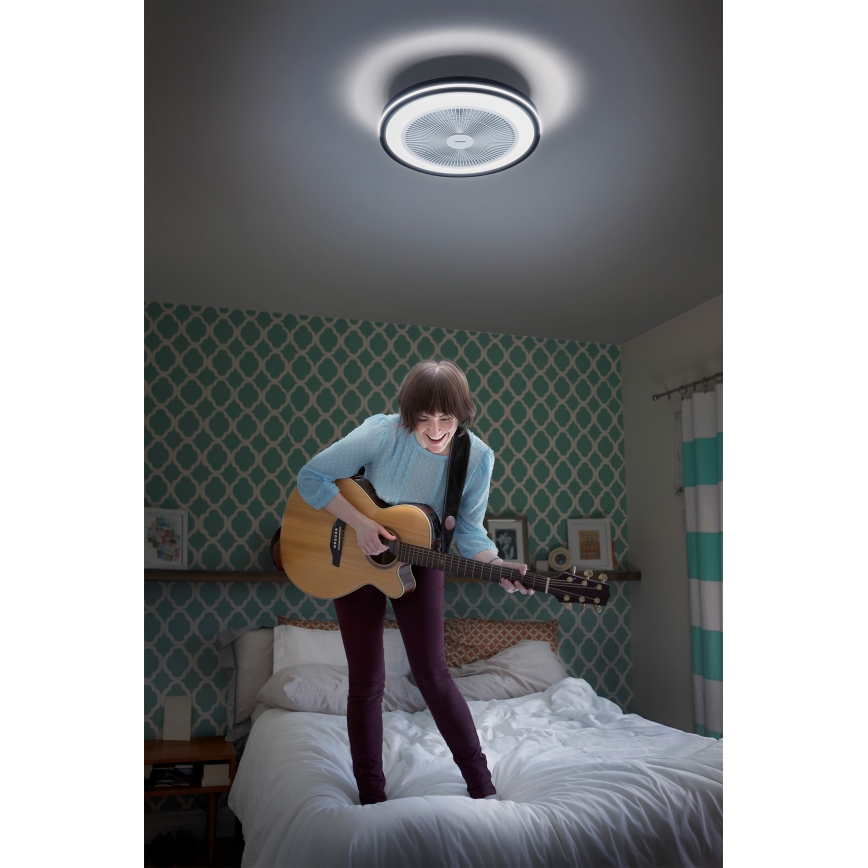 Osram - Aptumšojams LED griestu gaismeklis ar ventilatoru MURLAN LED/26W/230V 3000-6500K + tālvadība