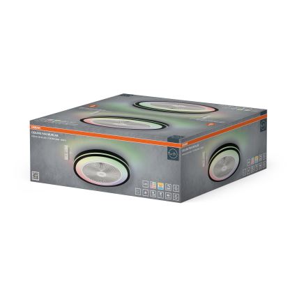Osram - Aptumšojams LED griestu gaismeklis ar ventilatoru MURLAN LED/26W/230V 3000-6500K + tālvadība