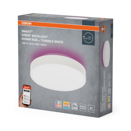 Osram - LED RGBW regulējama griestu lampa SMART+ ORBIS LED/28W/230V Ø 35 cm 2700-6500K Wi-Fi