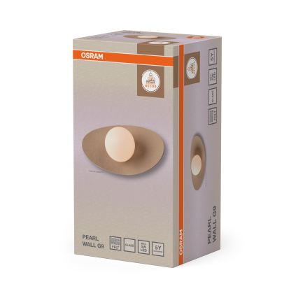 Osram - sienas gaismeklis DECOR PEARL 1xG9/5W/230V bēšs