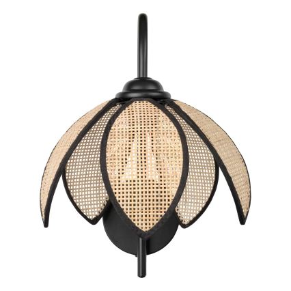 Osram - sienas gaismeklis DECOR RATTAN 1xE27/15W/230V bēšs/melns