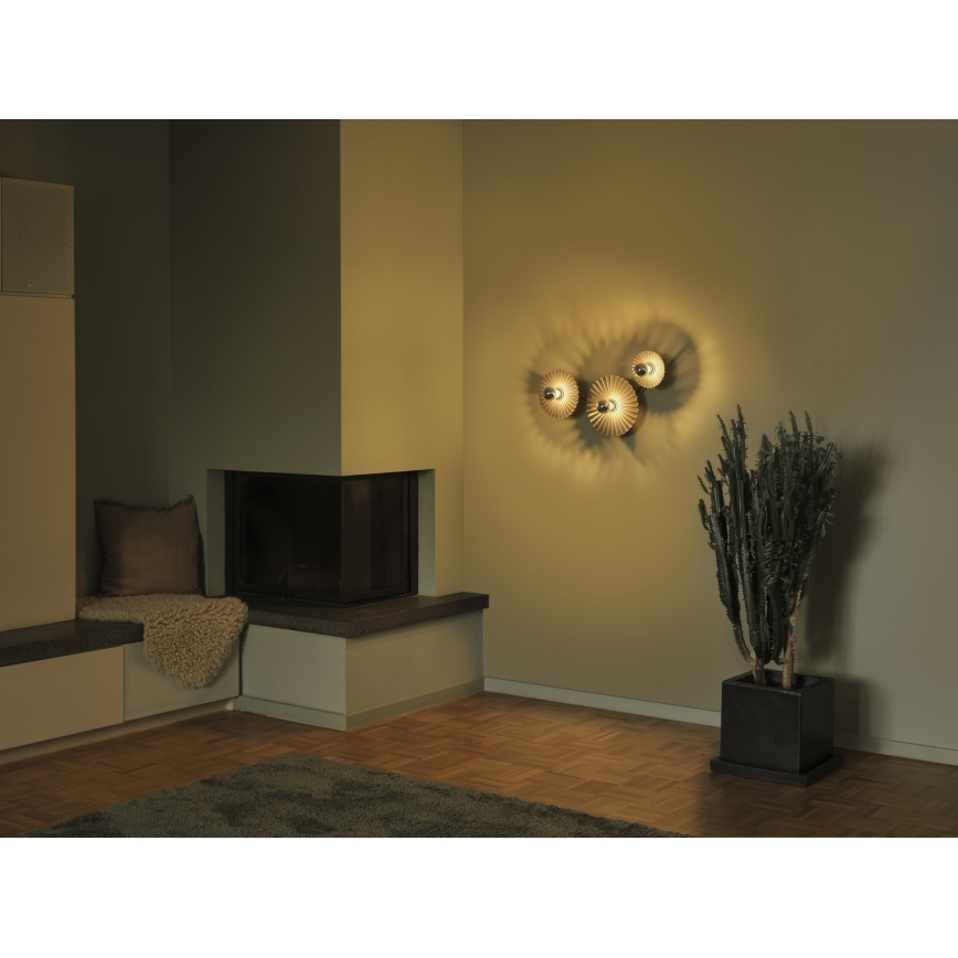 Osram - Sienas gaismeklis PLISSEE 3xE27/15W/230V antracīts