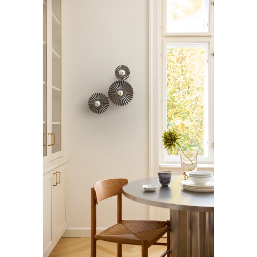 Osram - Sienas gaismeklis PLISSEE 3xE27/15W/230V antracīts