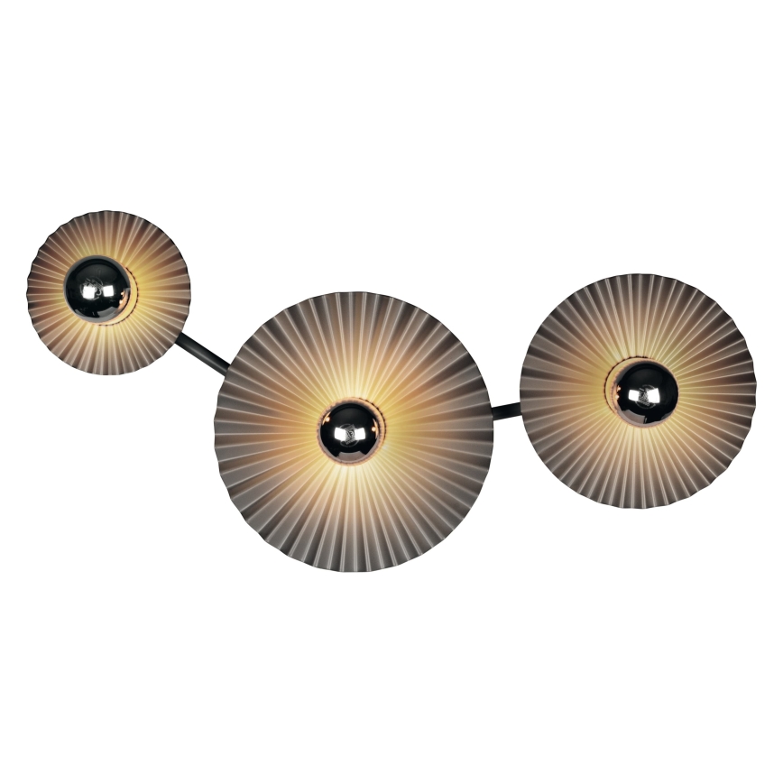 Osram - Sienas gaismeklis PLISSEE 3xE27/15W/230V antracīts