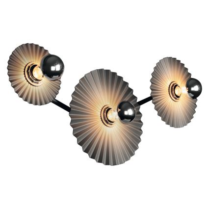 Osram - Sienas gaismeklis PLISSEE 3xE27/15W/230V antracīts