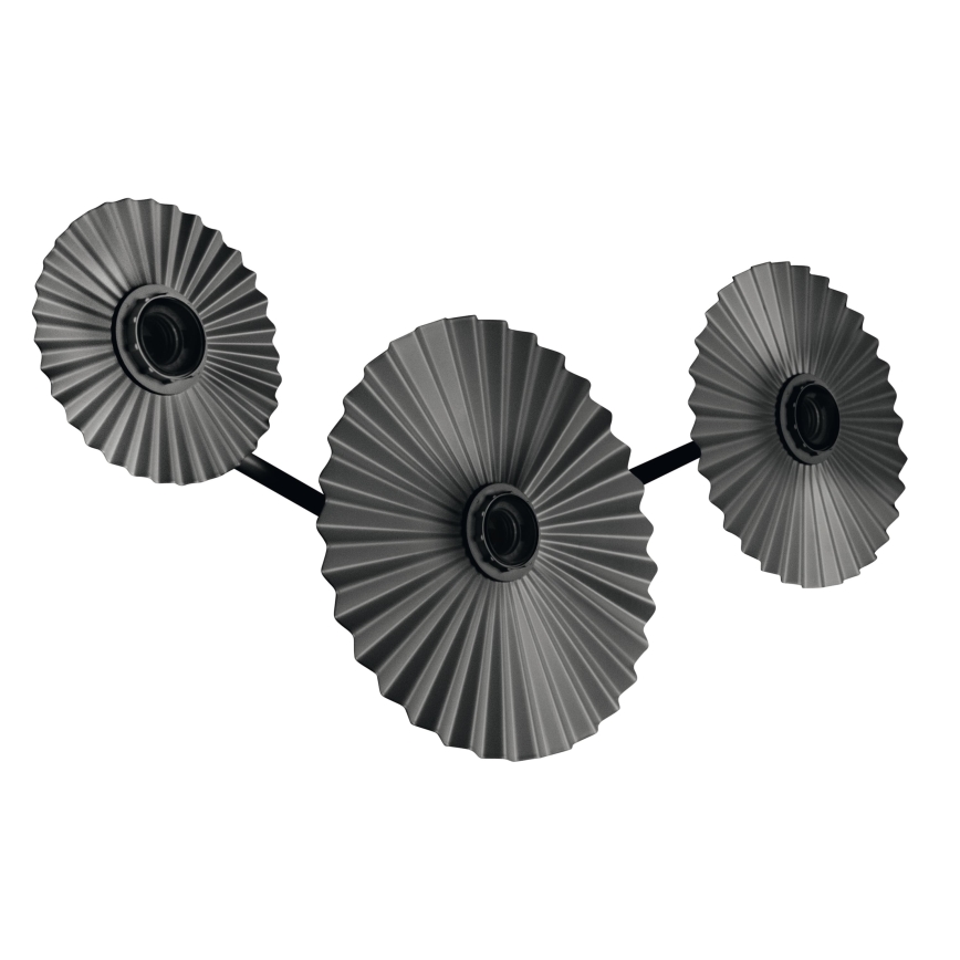 Osram - Sienas gaismeklis PLISSEE 3xE27/15W/230V antracīts