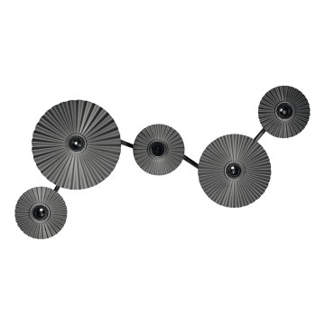 Osram - Sienas gaismeklis PLISSEE 5xE27/15W/230V antracīts