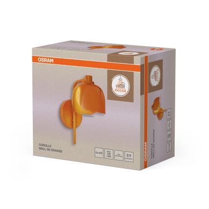 Osram - Sienas lampa DECOR COROLLE 1xG9/20W/230V oranžā