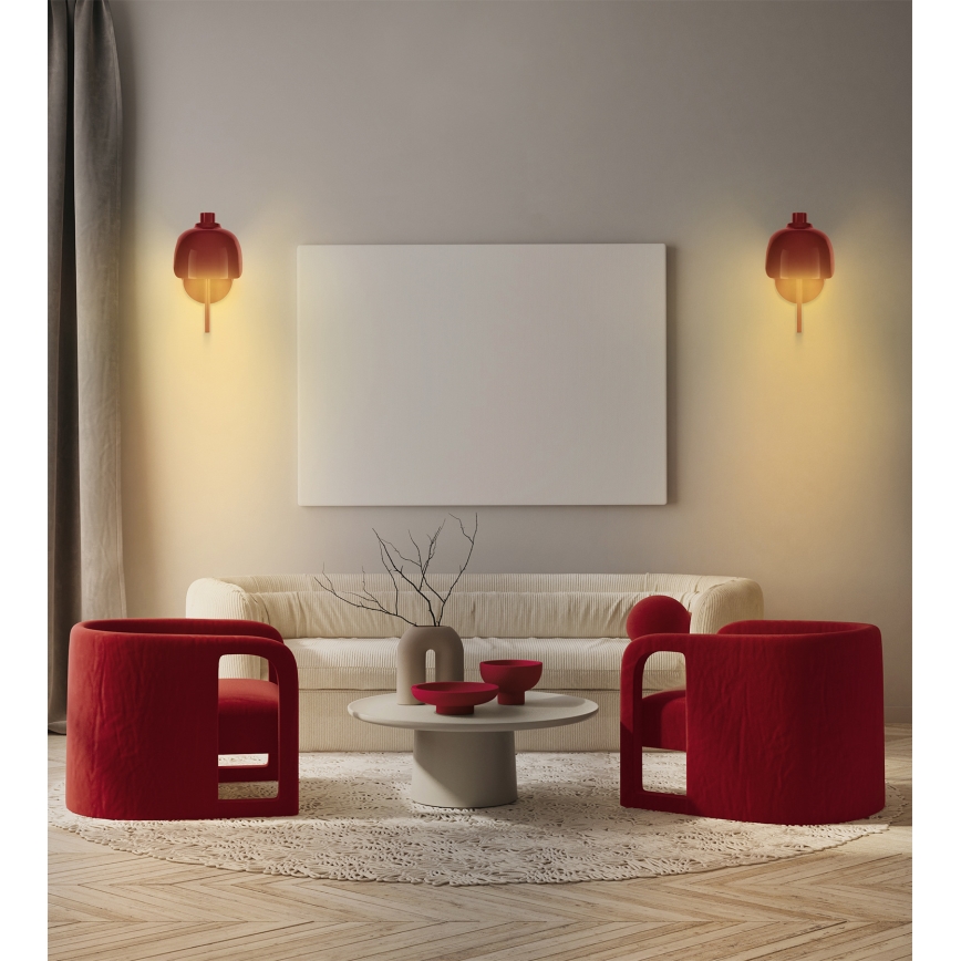 Osram - Sienas lampa DECOR COROLLE 1xG9/20W/230V sarkana