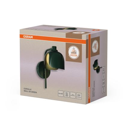 Osram - Sienas lampa DECOR COROLLE 1xG9/20W/230V zaļa