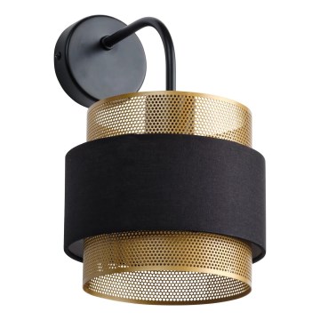 Osram - Sienas lampa DECOR HORNET 1xE27/10W/230V melna/zelta