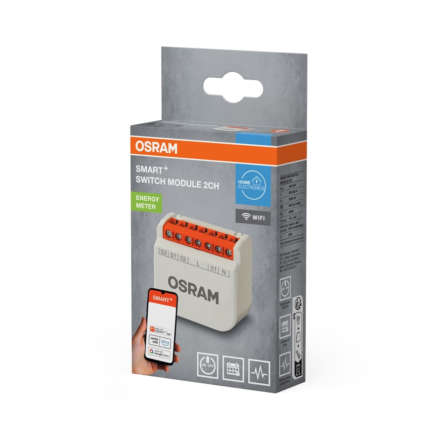 Osram - SMART+ 2 pogu slēdža modulis 230V Wi-Fi