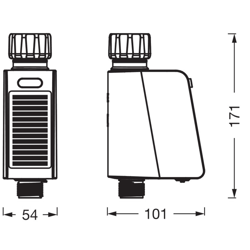 Osram - SMART+ laistīšanas vārsts ar saules paneli, IP55, Wi‑Fi