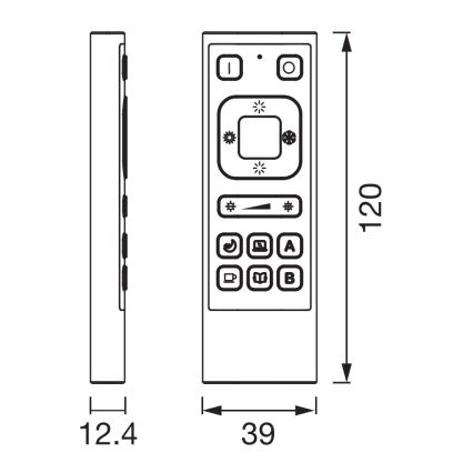 Osram - SMART+ tālvadības pults 3,7 V Wi‑Fi 600 mAh