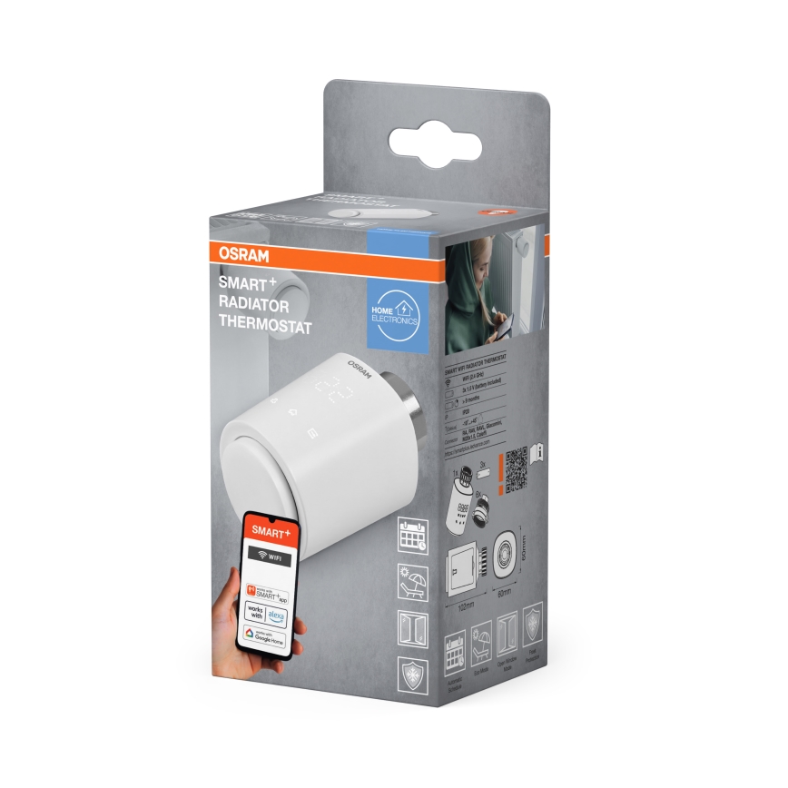 Osram - SMART+ termostatiskā galviņa 3xAA Wi-Fi