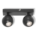 Osram - SPOT SPHERAL virsmas gaismeklis 2xGU10/6W/230V melns