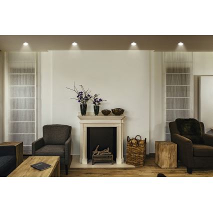 Osram SPOT TWIST — iebūvējamais LED gaismeklis, 5 W, 230 V, 3000 K, Ø 7 cm, balts