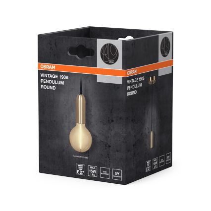 Osram - Strāvas kabelis PENDULUM ROUND 1xE27/15W/230V zelta