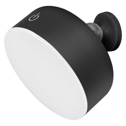 Osram - Uzlādējama, regulējama LED galda lampa 3 vienā DECOR HELPER LED/1,8W/5V melna