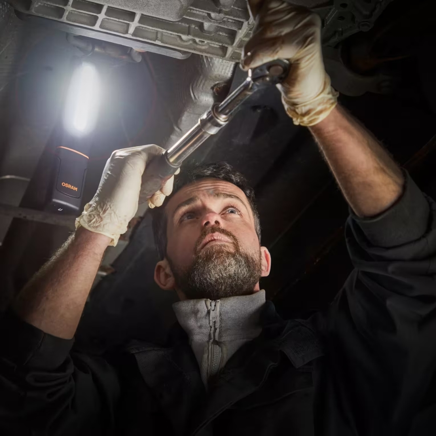 Osram - uzlādējams LED lukturis ar regulējamu spilgtumu LEDINSPECT MAX500 LED/16W/3,7V IP65 4500 mAh