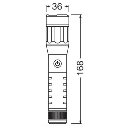 Osram - LED uzlādējamais lukturis ar regulējamu spilgtumu LEDINSPECT PRO TORCH 500 LED/6W/3,7V 2200 mAh IP44