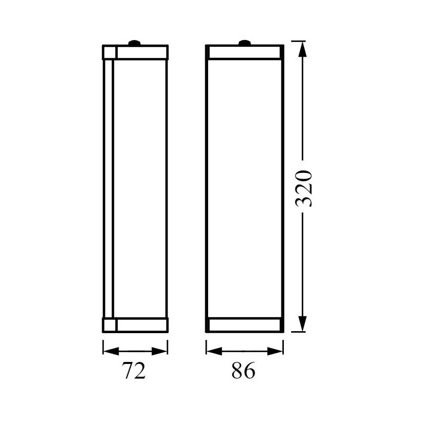 Osram - Vannas istabas sienas gaismeklis BATHROOM CLASSIC 2xE14/12W/230V IP44
