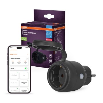 Osram - Viedā āra kontaktligzda SMART+ SCHUKO 3680W/230V/16A IP44