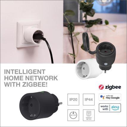 Osram - Viedā āra kontaktligzda SMART+ SCHUKO 3680W/230V/16A IP44