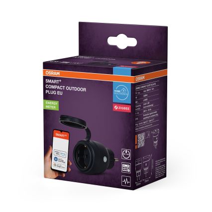 Osram - Viedā āra kontaktligzda SMART+ SCHUKO 3680W/230V/16A IP44