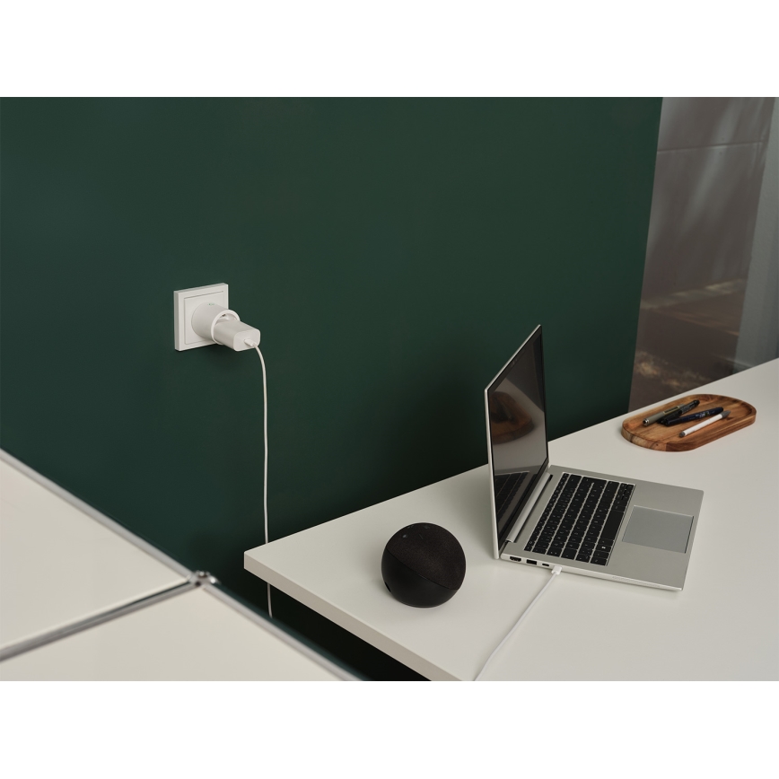 Osram - Viedā kontaktligzda SMART+ MATTER SCHUKO 2300W/230V/10A Wi-Fi balta