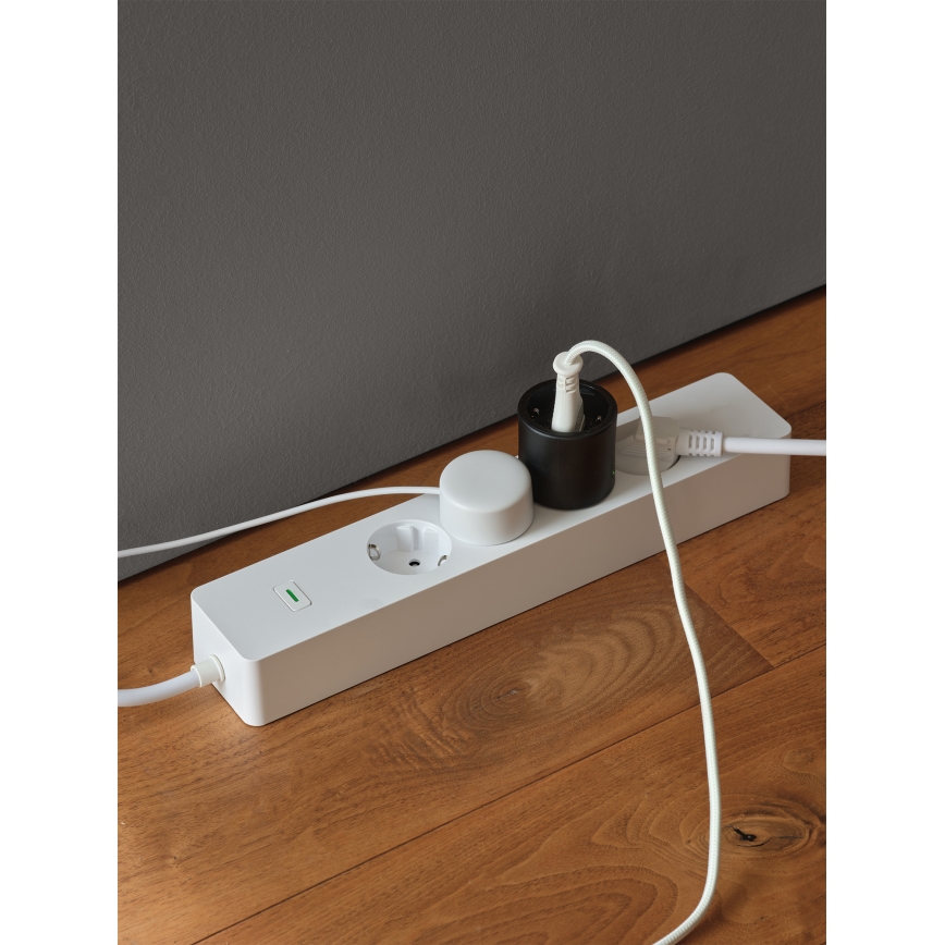 Osram - Vieda kontaktligzda SMART+ MATTER SCHUKO 2300W/230V/10A Wi-Fi melna