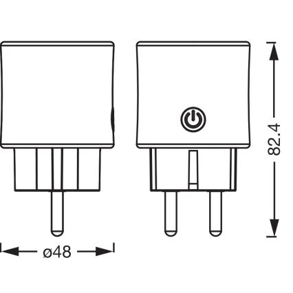 Osram - Viedā kontaktligzda SMART+ SCHUKO 2300W/230V/10A balta