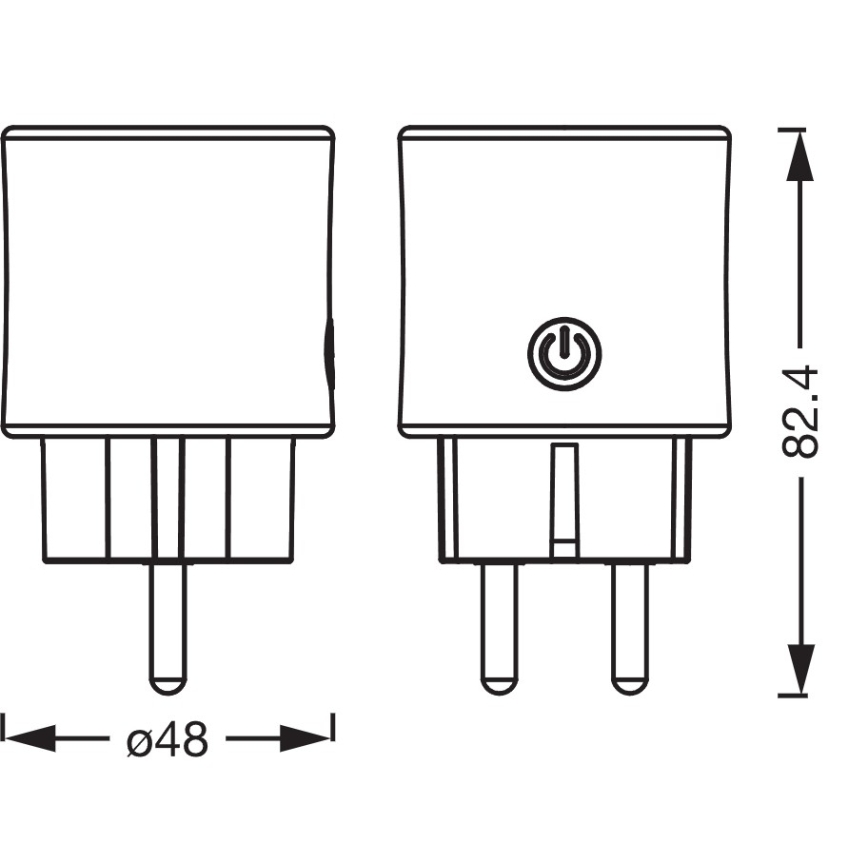 Osram - Viedā kontaktligzda SMART+ SCHUKO 2300W/230V/10A melna